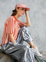 Kana Knitted Top Rose Fire Stripe by Christian Wijnants | Couverture & The Garbstore