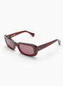 Junior Jr Sunglasses Bourgogne Red by Sun Buddies | Couverture & The Garbstore Side Shot