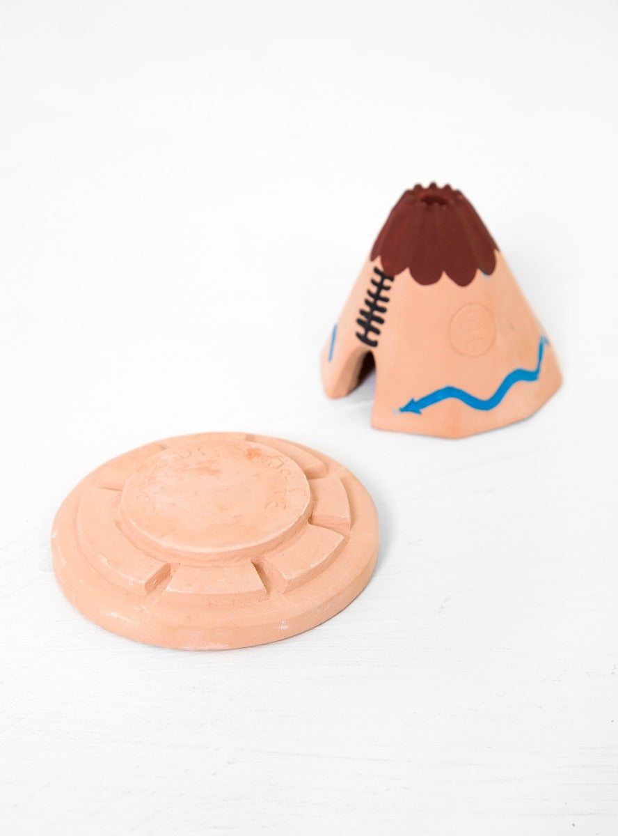 Teepee Incense Burner Clay by Incienso De Santa Fe | Couverture & The Garbstore